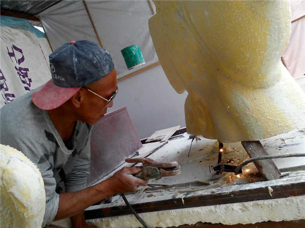 哈尔滨心悦小区喷泉施工制作4