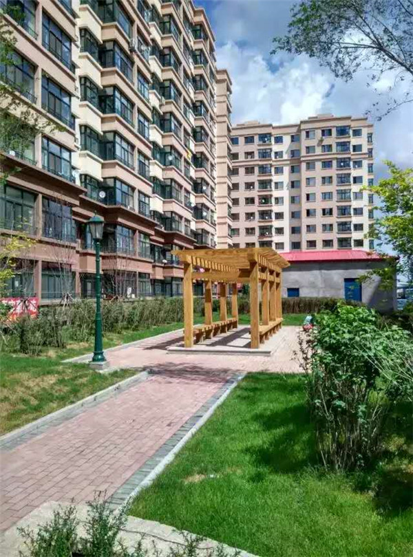 哈尔滨红星凯悦小区园林景观施工38