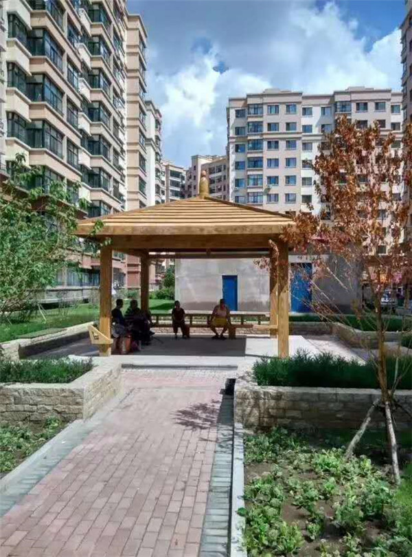 哈尔滨红星凯悦小区园林景观施工5