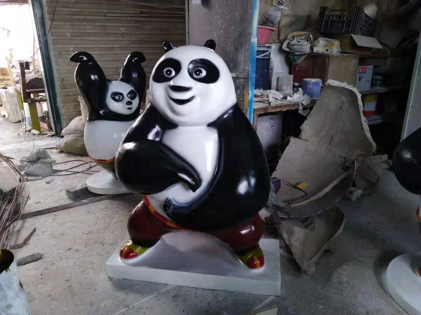 玻璃钢卡通熊猫2